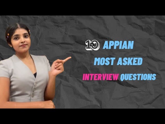 Appian Interview Questions | AppianSeekho Tutorial